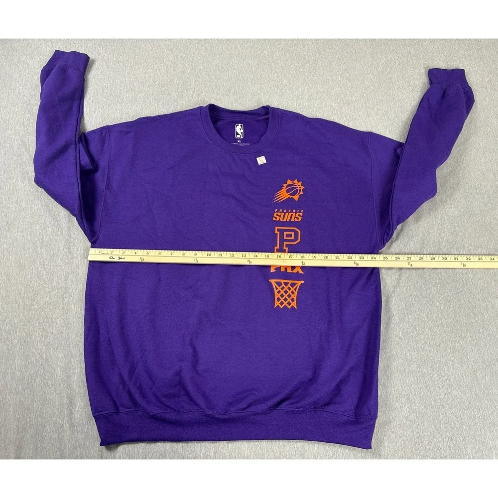 NWOT Retro Phoenix Suns Sweatshirt Crewneck NBA Basketball Men's Size XL Purple